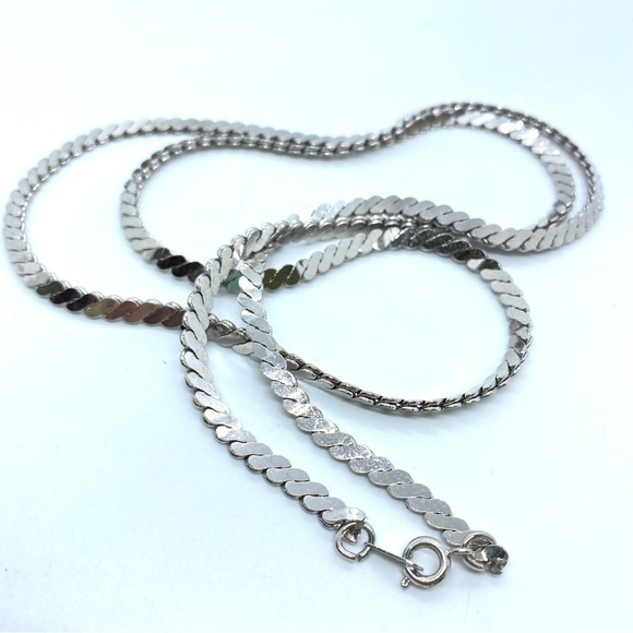 KOREA Silvertone Vintage Chain 30" - Picture 7 of 8